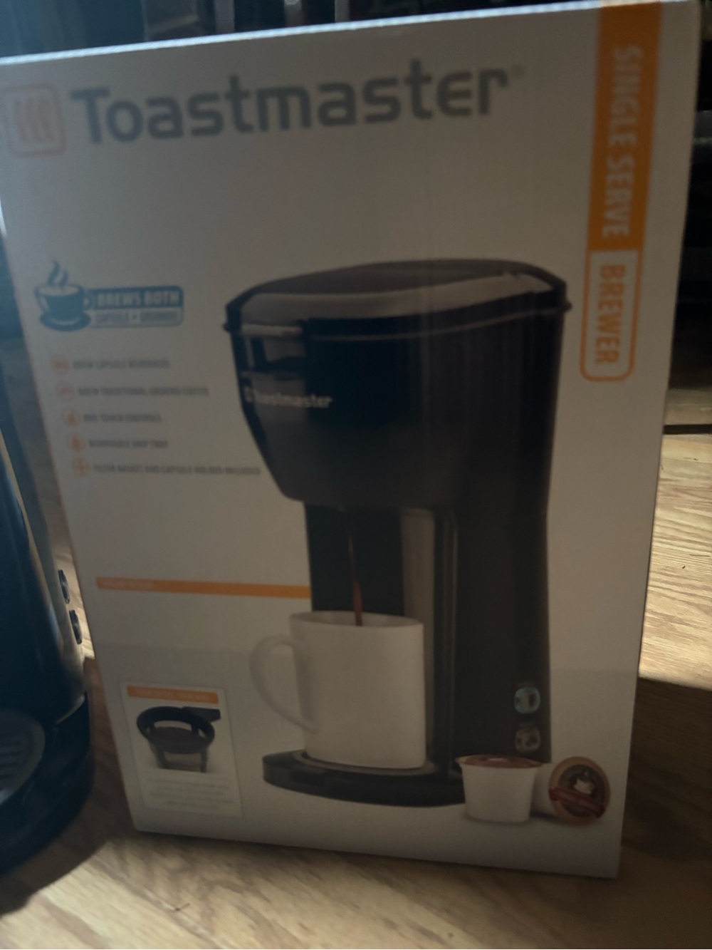 Toastmaster Single Serve Coffee Brewer - Black